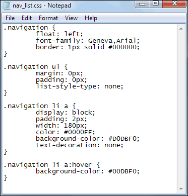 Uso de listas HTML para ayudar a la navegación Uso de listas HTML para ayudar a la navegación