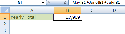 Fórmulas de referencia y otras hojas de trabajo en Excel