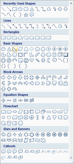 Insertar objetos de dibujo en una hoja de cálculo de Excel