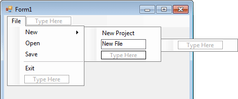 Añade un sub-menú a tu formulario VB.NET