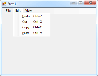 A VB.NET Menu Project