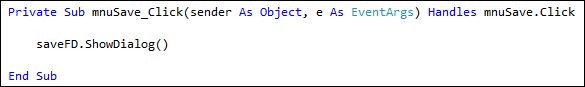 El control SaveFileDialog