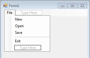 Añadir menús a un formulario Visual Basic .NET