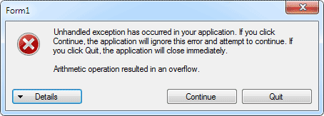 Errores de ejecución en VB .NET Errores de ejecución en VB .NET