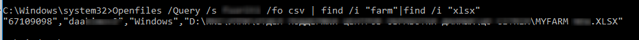 Openfiles: desconecta al usuario por ID de sesión