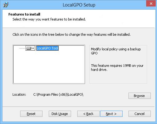 Configurar la herramienta LocalGPO 