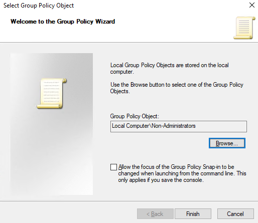 MLGPO para equipos locales  no administradores 