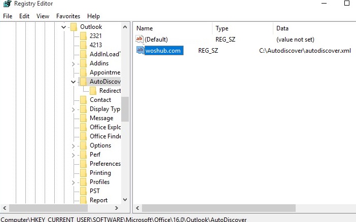 Outlook 2016 - archivo local autodoscover.xml de configuración manual