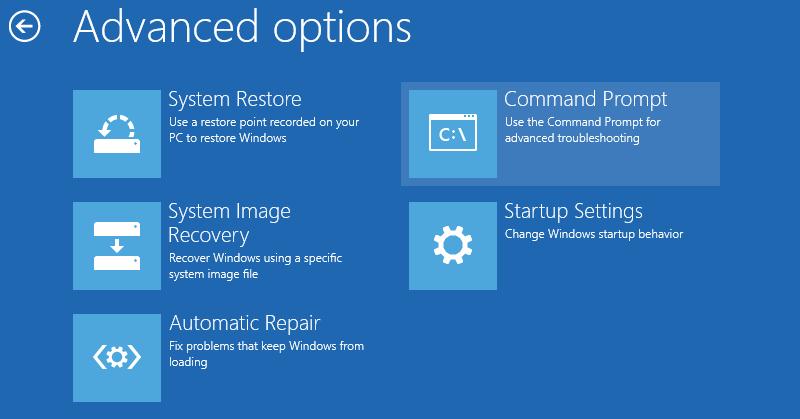 modo de restauración del sistema win 8