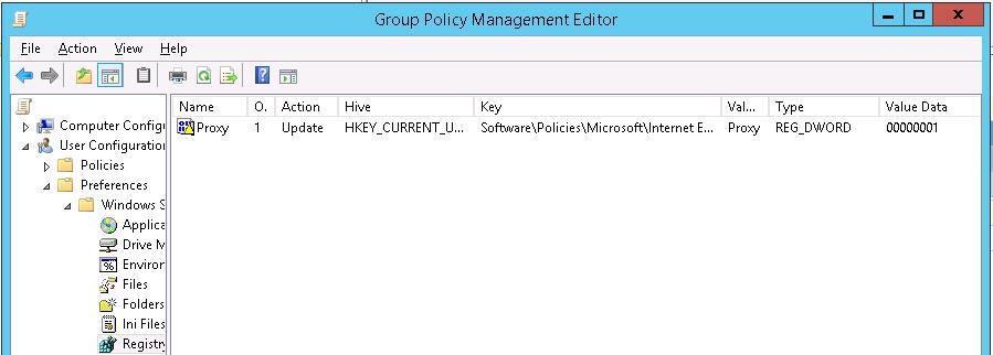 Evite cambiar la configuración del proxy a través de GPP de registro