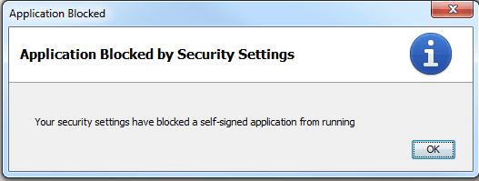 Java SE: aplicación bloqueada por la configuración de seguridad