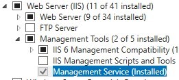 instalar la herramienta Management Service