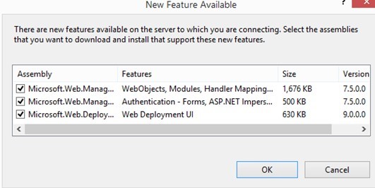 actualizar la consola del administrador de iis con nuevas funciones