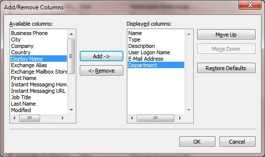 Agregar campos adicionales en la consola de Active Directory