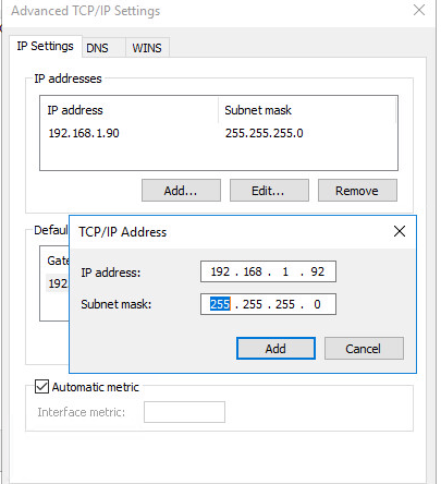 Asignar varias direcciones IP a una sola NIC en Windows 10