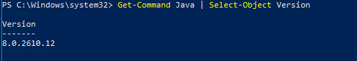 Obtener el comando Java 