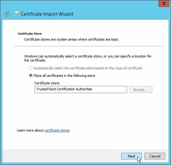 Autoridades de certificación raíz de confianza