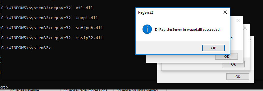 volver a registrar windows defender dlls