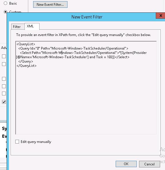 filtro de eventos xpath