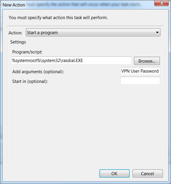 conexión vpn rasdial.exe