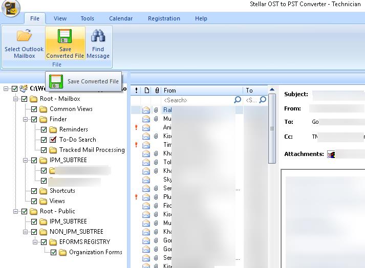 exportar ost a archivo pst