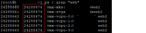 proceso esxi kill vm con ps