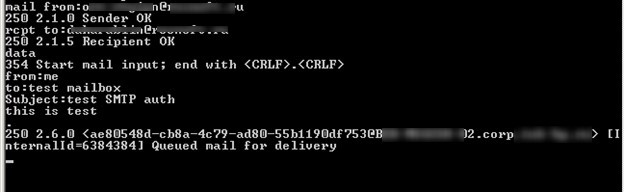 enviar correo electrónico mediante telnet