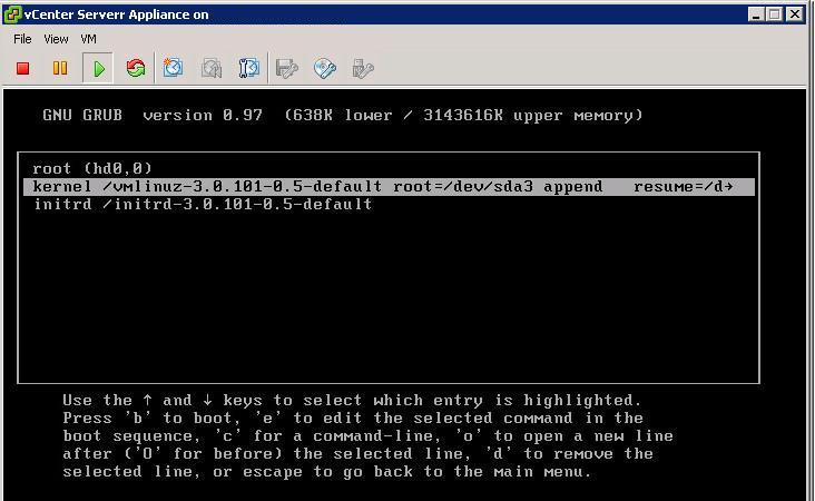 parámetros de arranque del kernel