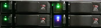 Identificación de disco LED con soporte SES