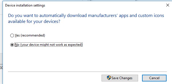 ¿Desea descargar automáticamente las aplicaciones de los fabricantes y los iconos personalizados disponibles para su dispositivo?