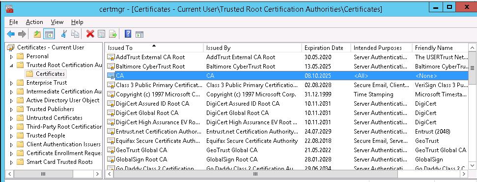certificado ca