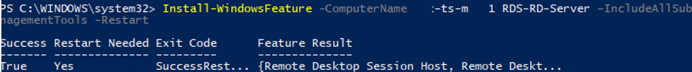 Install-WindowsFeature en varios servidores