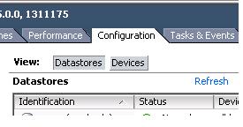 Actualizar la vista de almacenes de datos en VMWare ESXi