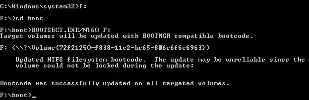 BOOTSECT.EXE / NT60 F: