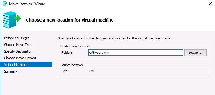 ubicación vm
