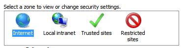 Zonas de Internet Explorer