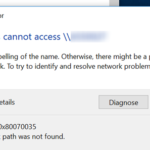 Código de error: 0x80070035 "No se encontró la ruta de red" después de la actualización de Windows 10