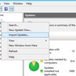 Cómo importar actualizaciones manualmente a WSUS desde el catálogo de actualizaciones de Microsoft