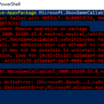 Error 0x80073CFA: no se pueden desinstalar aplicaciones usando Remove-AppxPackage en Windows 10