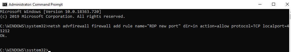 puerto rdp predeterminado
