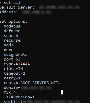 enumerar servidores dns en el dominio