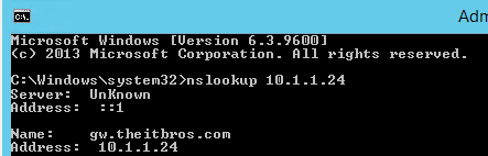 nslookup inverso