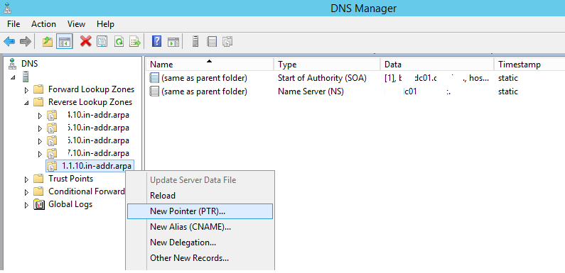 registro dns inverso