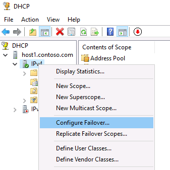 equilibrio de carga dhcp