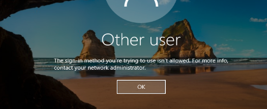 permitir el inicio de sesión localmente la clave de registro