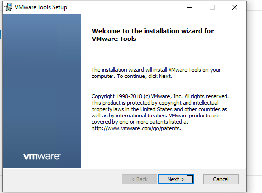 instalar vmware herramientas windows