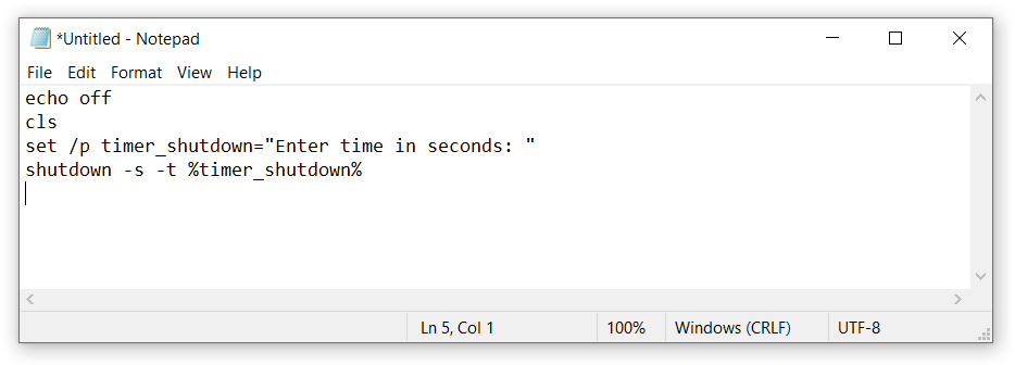 apagar el temporizador de windows 10