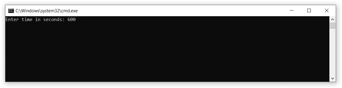 configurar el temporizador de apagado de windows 10