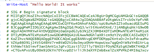firmar digitalmente el script de PowerShell